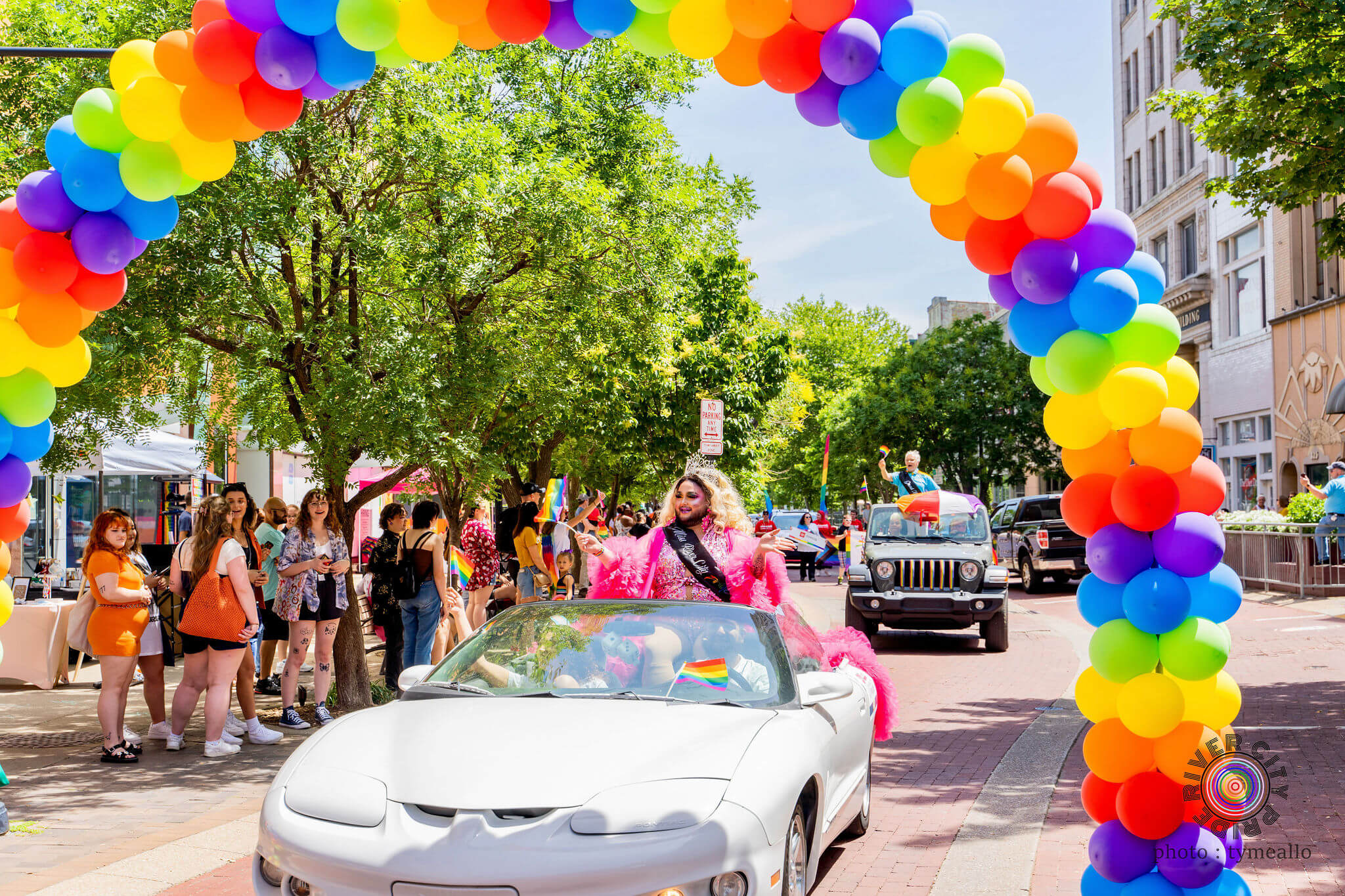 Pride Parade in Downtown Evansville